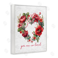 Lettered and Lined | Loved Heart Wreath