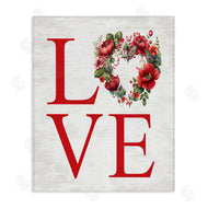 Lettered and Lined | Love with Heart Wreath