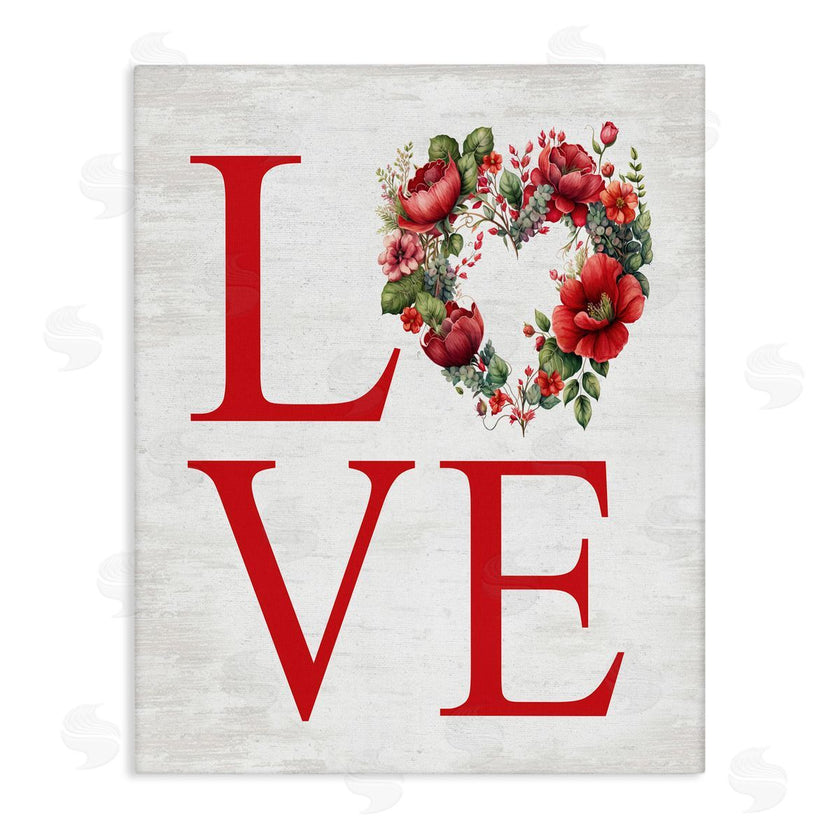 Lettered and Lined | Love with Heart Wreath