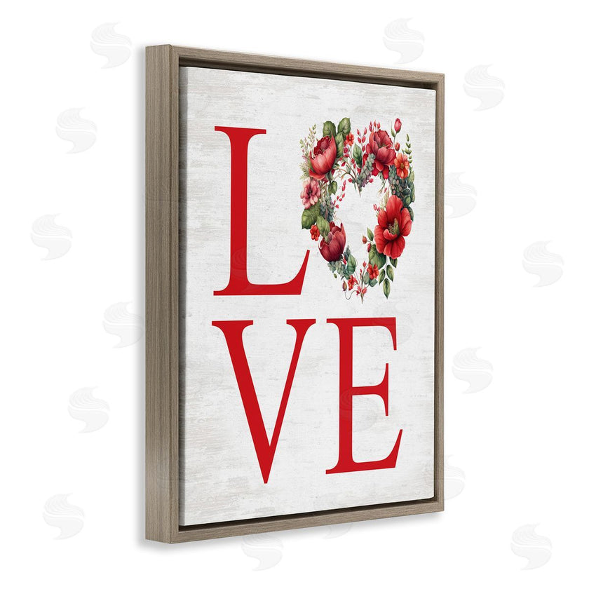 Lettered and Lined | Love with Heart Wreath