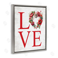 Lettered and Lined | Love with Heart Wreath