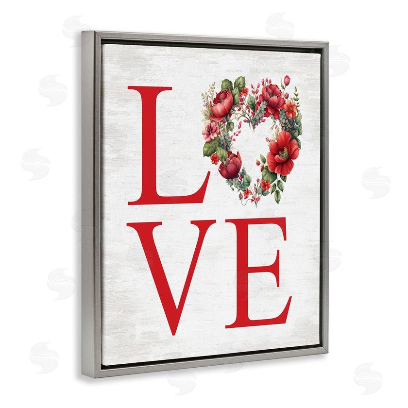 Lettered and Lined | Love with Heart Wreath