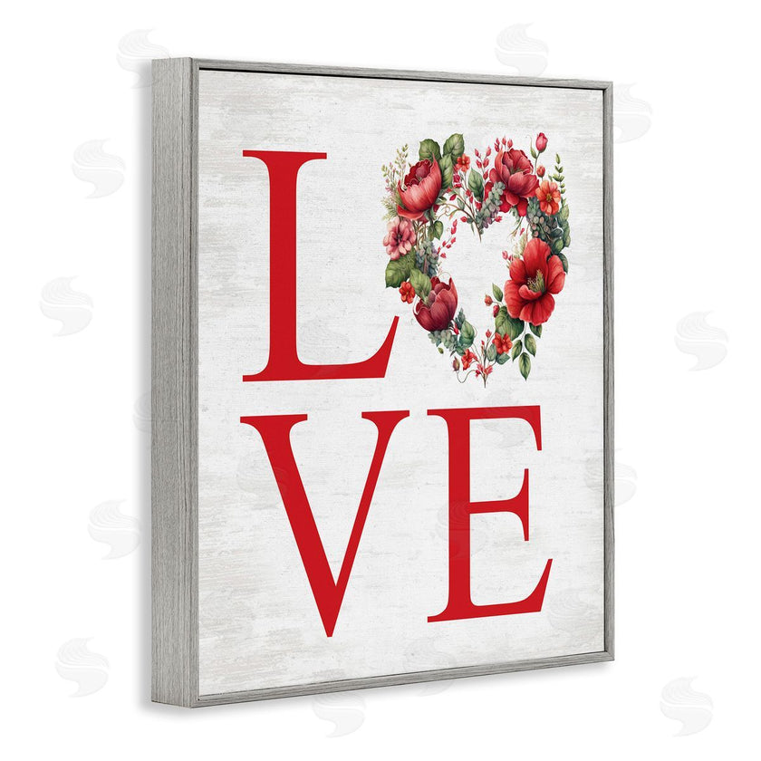 Lettered and Lined | Love with Heart Wreath