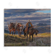 David Graham | Sauntering Cowboy and Horses