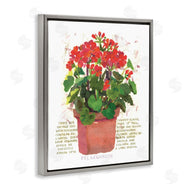 Nancy Overton | Red Potted Geranium