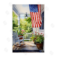 Petal Prints Design | Patriotic Summer Porch