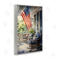 Petal Prints Design | Porch with American Flag
