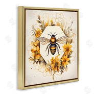 Petal Prints Design | Hexagon Bee Wreath