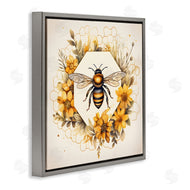 Petal Prints Design | Hexagon Bee Wreath