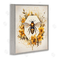 Petal Prints Design | Hexagon Bee Wreath