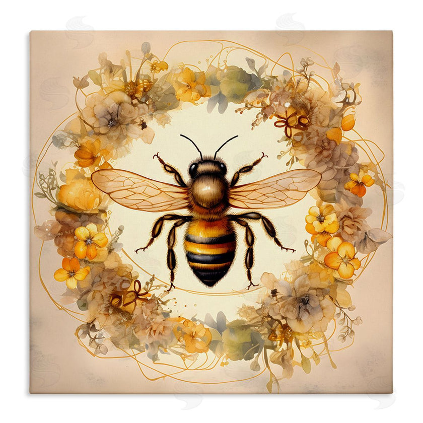 Petal Prints Design | Country Bee Wreath