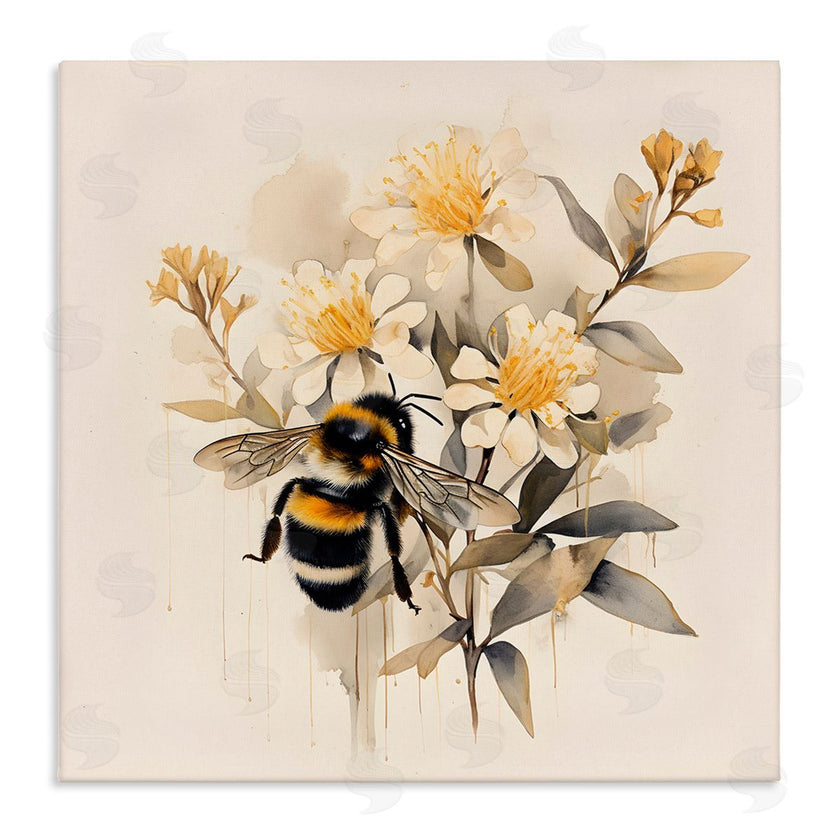 Petal Prints Design | Honeybee with Daisies