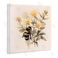 Petal Prints Design | Honeybee with Daisies