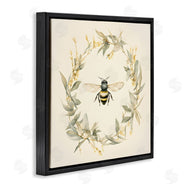 Petal Prints Design | Soft Bee Wreath