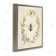 Petal Prints Design | Soft Bee Wreath