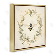 Petal Prints Design | Soft Bee Wreath