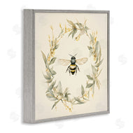 Petal Prints Design | Soft Bee Wreath
