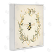 Petal Prints Design | Soft Bee Wreath