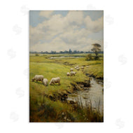 Petal Prints Design | Grazing Sheep Countryside