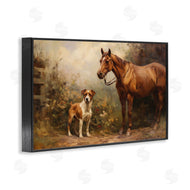 Petal Prints Design | Horse and Dog in Nature