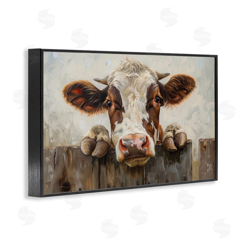 Petals Prints Design | Cow On Fence