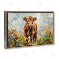 Petals Prints Design | Mountain Cow Scene