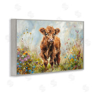 Petals Prints Design | Mountain Cow Scene