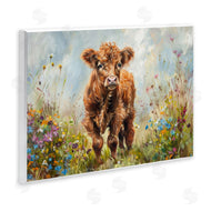 Petals Prints Design | Mountain Cow Scene