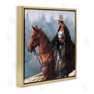 Victoria Schultz | Cowboy Snow Scene