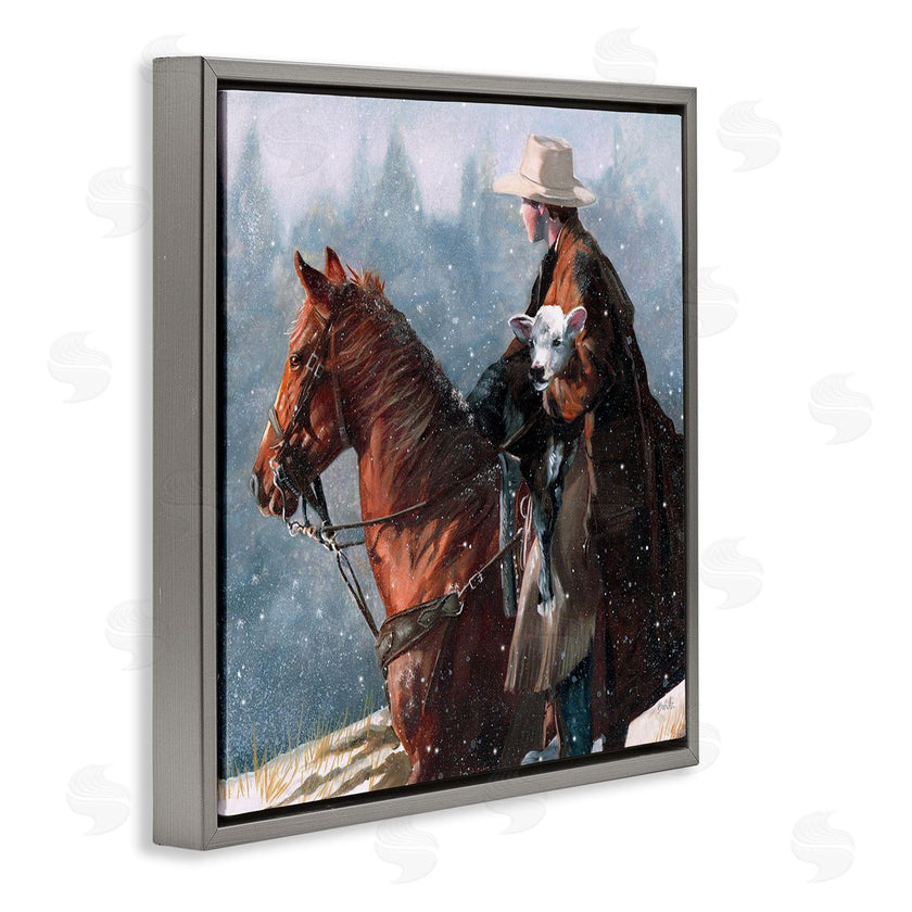 Victoria Schultz | Cowboy Snow Scene