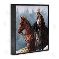 Victoria Schultz | Cowboy Snow Scene