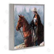 Victoria Schultz | Cowboy Snow Scene