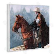 Victoria Schultz | Cowboy Snow Scene
