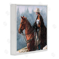 Victoria Schultz | Cowboy Snow Scene