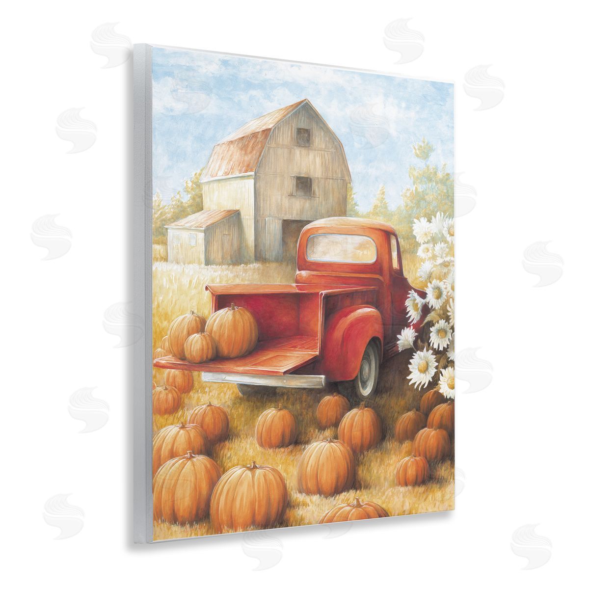 Pumpkin Harvest Drop Off Wood Plaque Wall Art, Home Decor by White Ladder