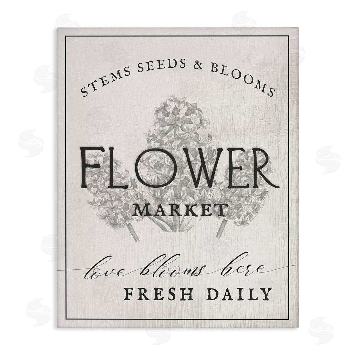 Flower Blooms Market Canvas Wall Art, Home Decor by Ziwei Li