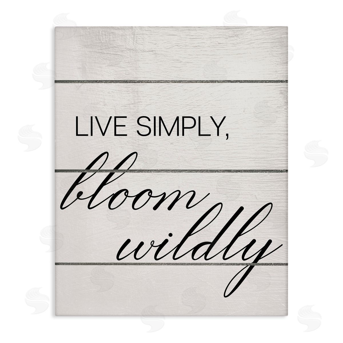 Bloom Wildly Phrase Canvas Wall Art, Home Decor by Ziwei Li