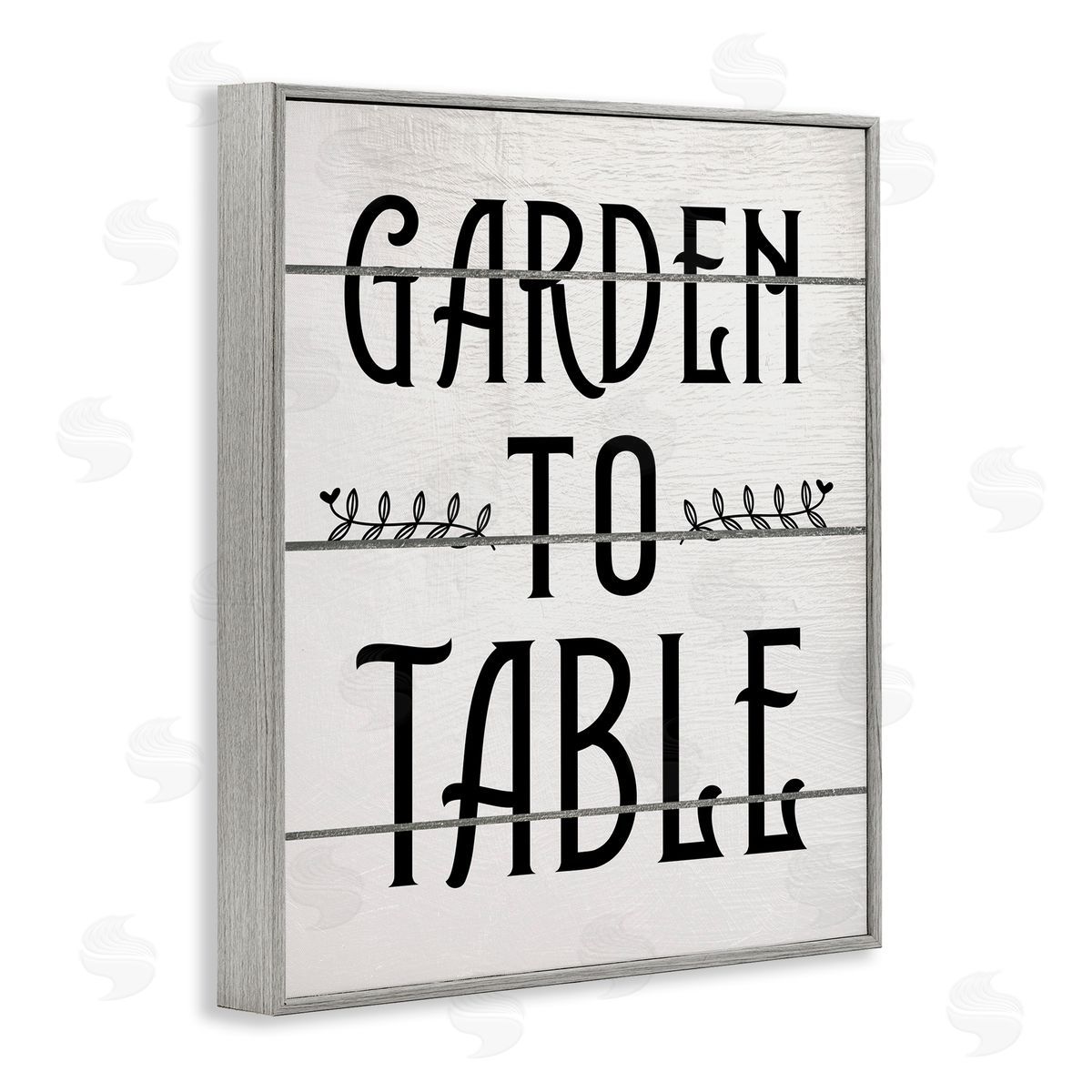 Garden To Table Grey Frame Print Wall Art, Home Decor by Ziwei Li