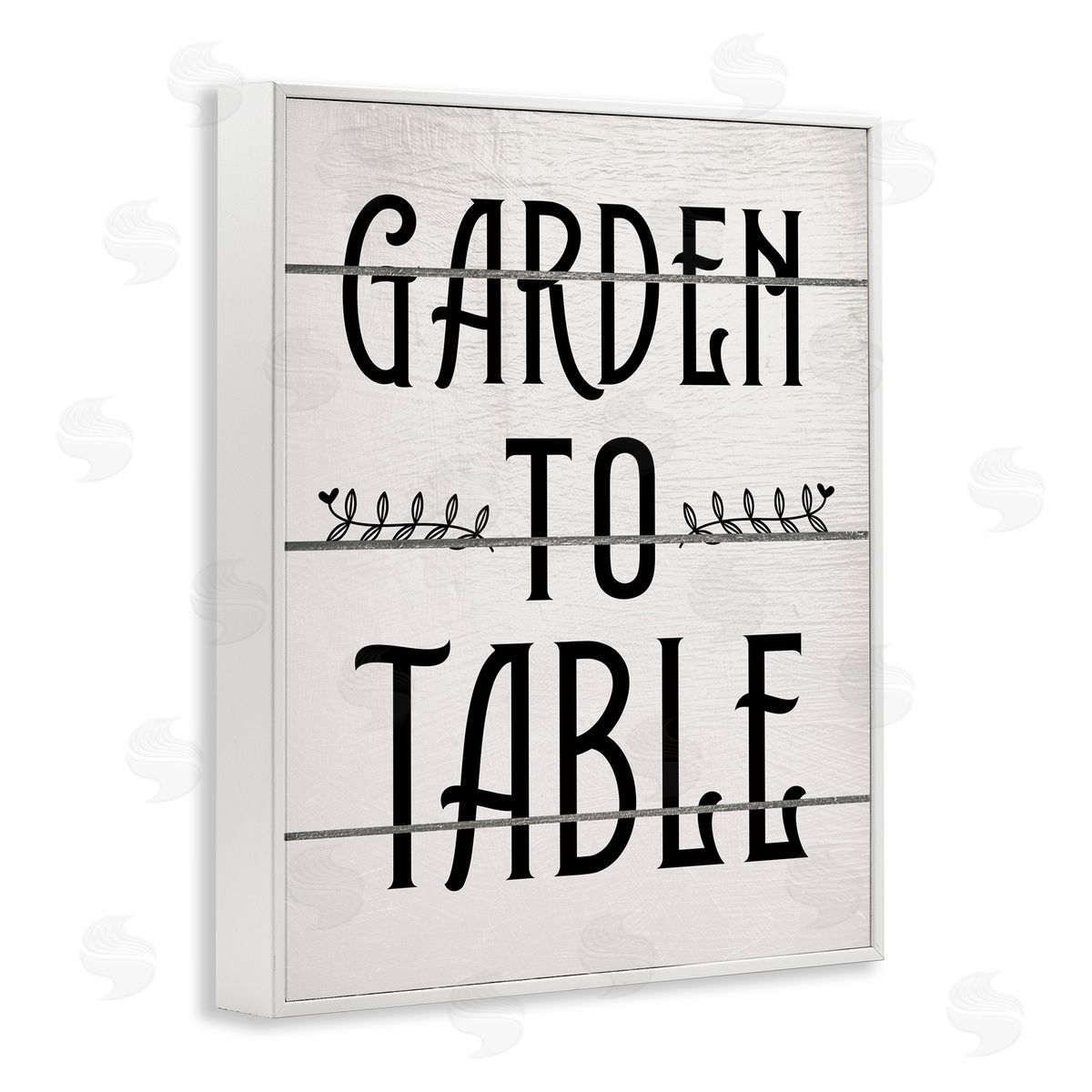 Garden To Table White Frame Print Wall Art, Home Decor by Ziwei Li
