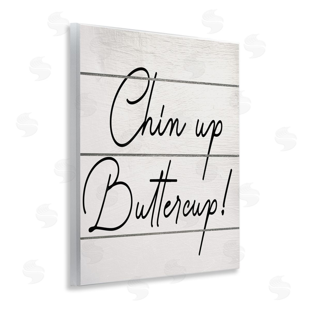 Chin Up Buttercup Wood Plaque Wall Art, Home Decor by Ziwei Li