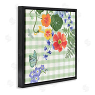 Levison Design | Green Gingham and Poppies