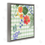 Levison Design | Green Gingham and Poppies
