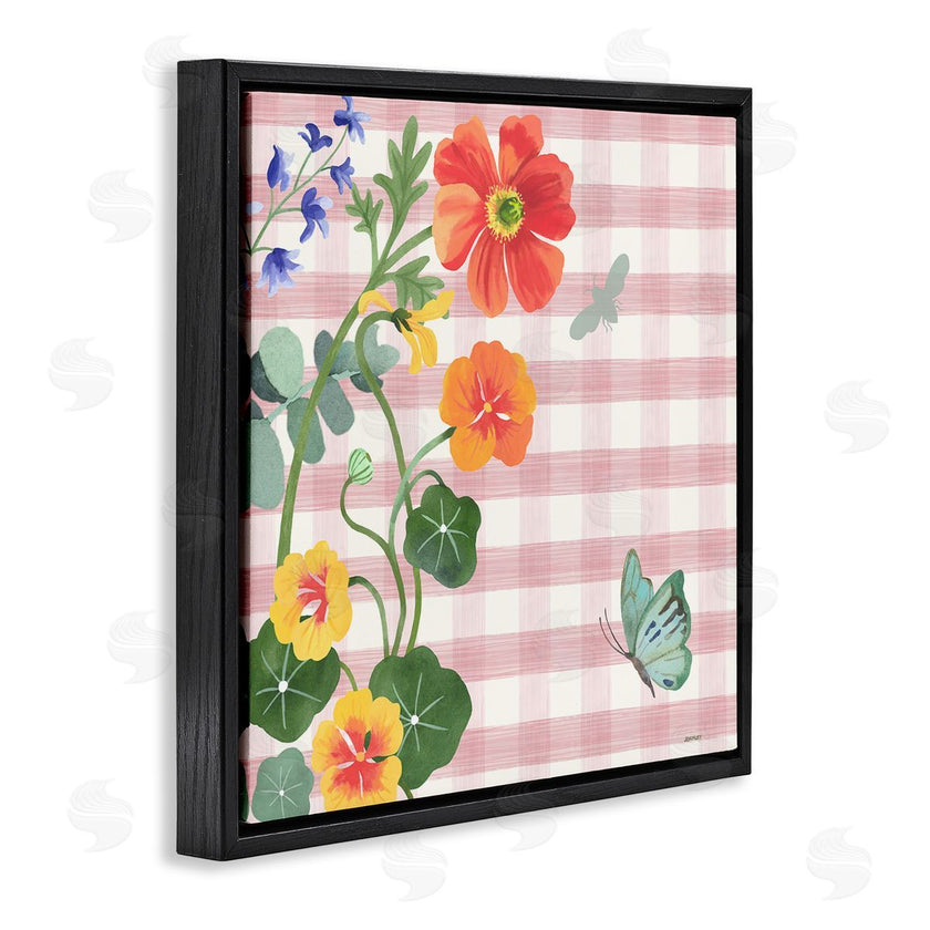 Levison Design | Garden Poppies on Gingham