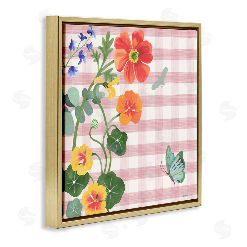 Levison Design | Garden Poppies on Gingham
