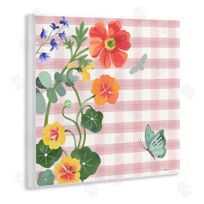 Levison Design | Garden Poppies on Gingham