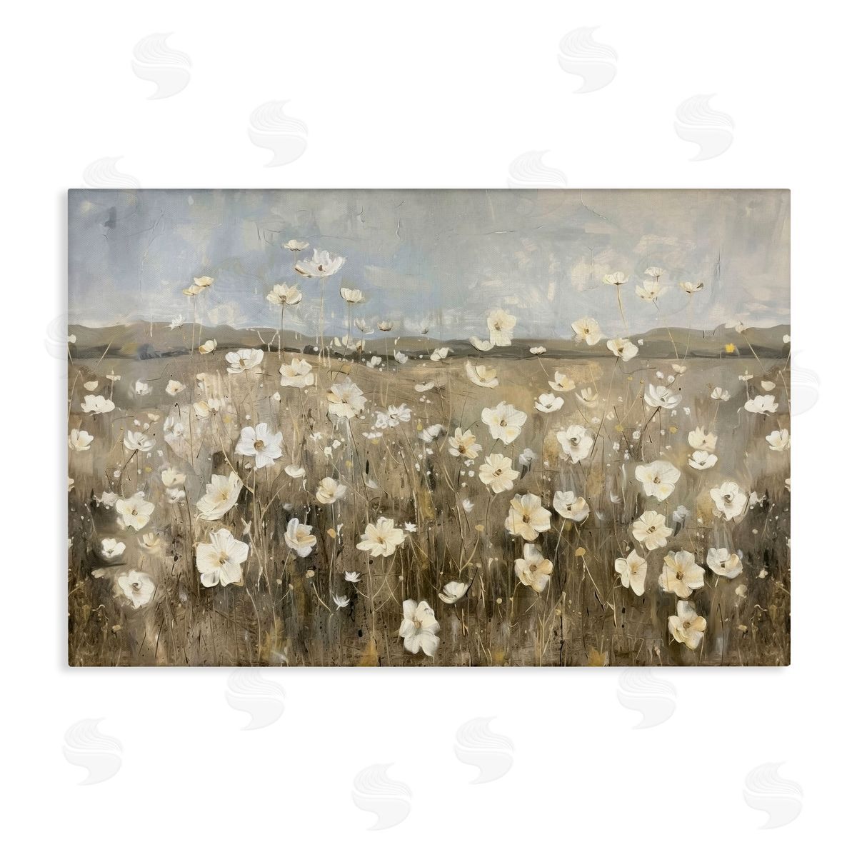 Prairie Wildflower Meadow Canvas Wall Art, Home Decor by Ramona Murdock