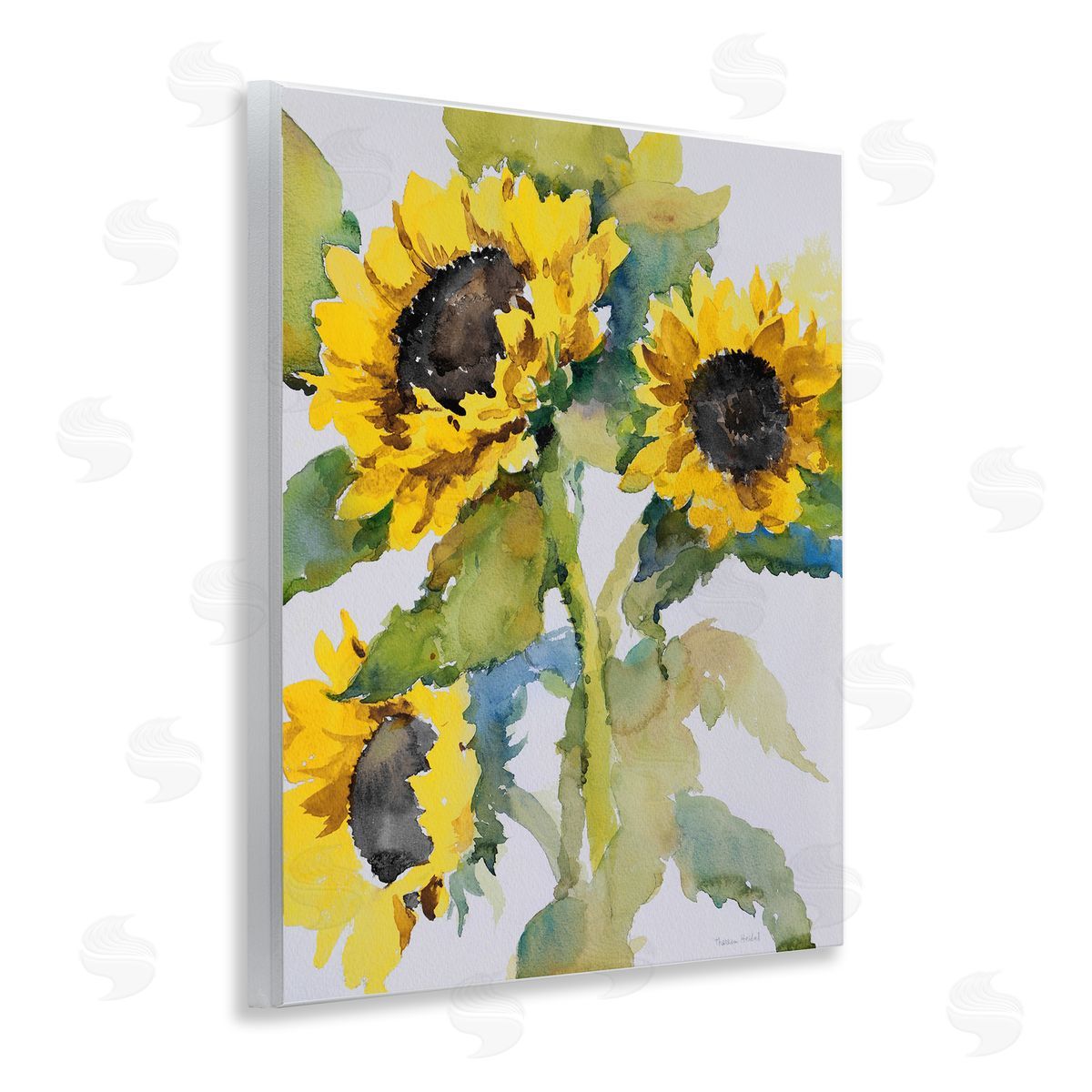 Bright Blooming Bouquet Wood Plaque Wall Art, Home Decor by Theresa Heidel