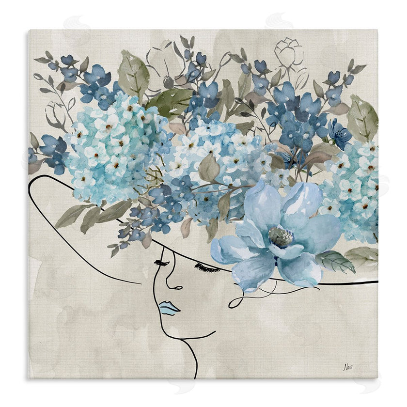 Nan | Blue Floral Hat