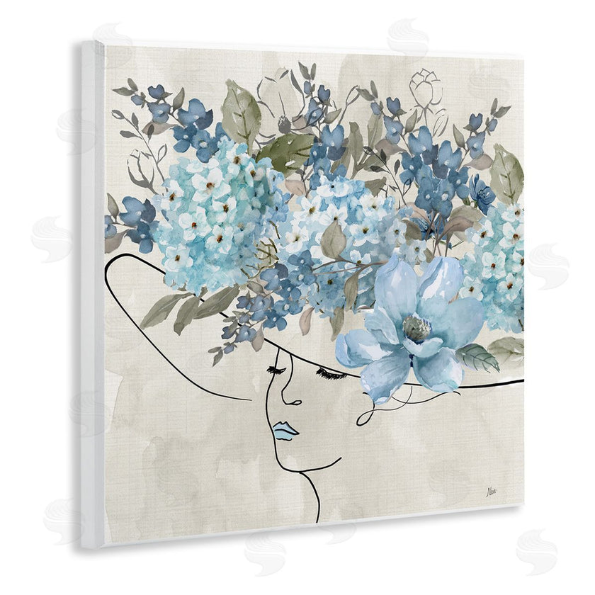 Nan | Blue Floral Hat