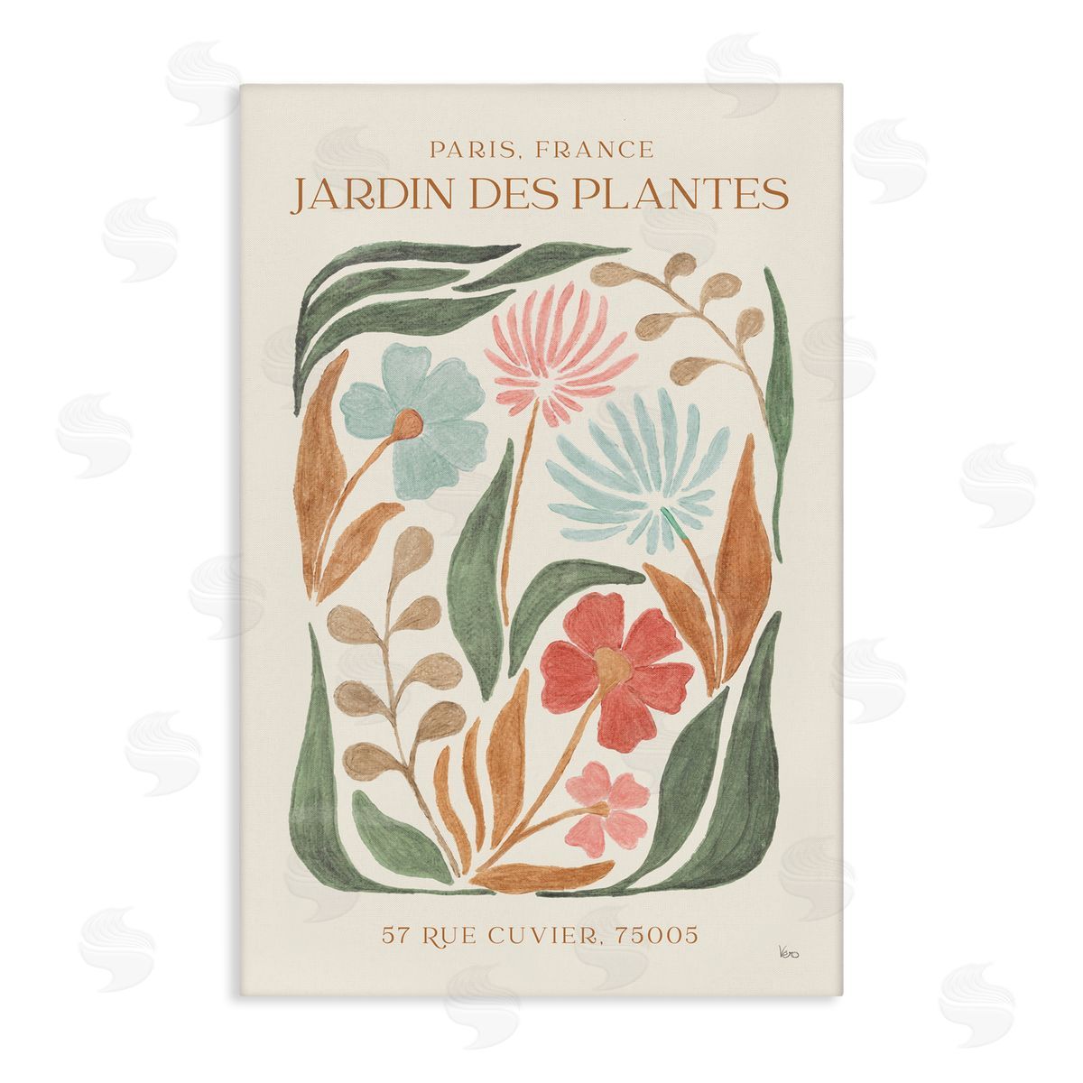 French Exhibition Florals Canvas Wall Art, Home Decor by Veronique Charron